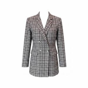 Select Plaid Blazer Women's Size UK 10 / EUR 38 Y2K Black White Plaid Jacket